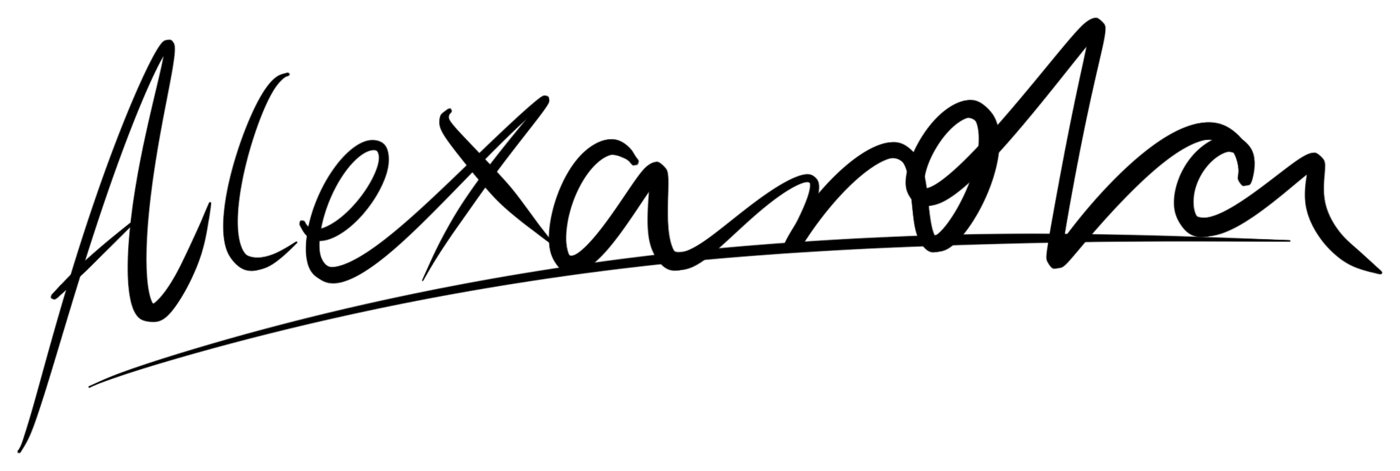 Alexandra Toth's handwritten signature